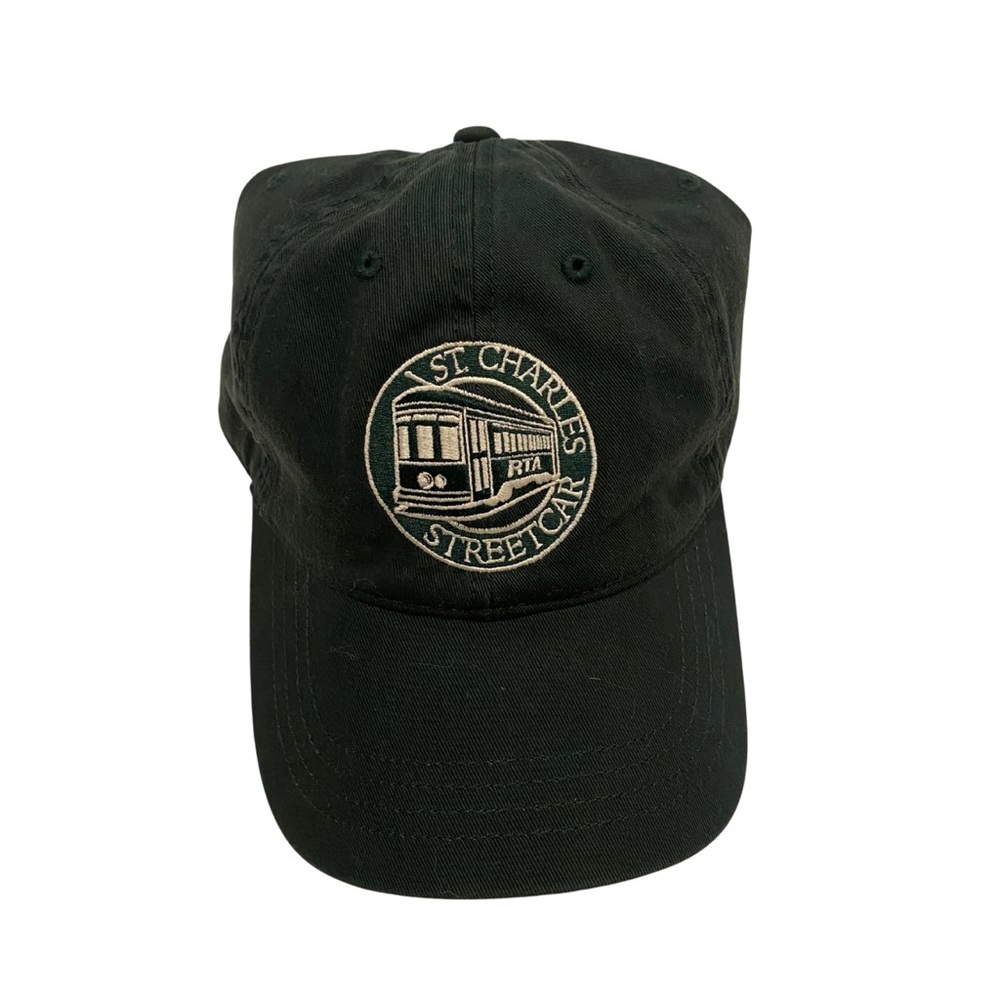 St. Charles Streetcar RTA Hat Forest Green Cap Adjustable OS - Picture 1 of 3